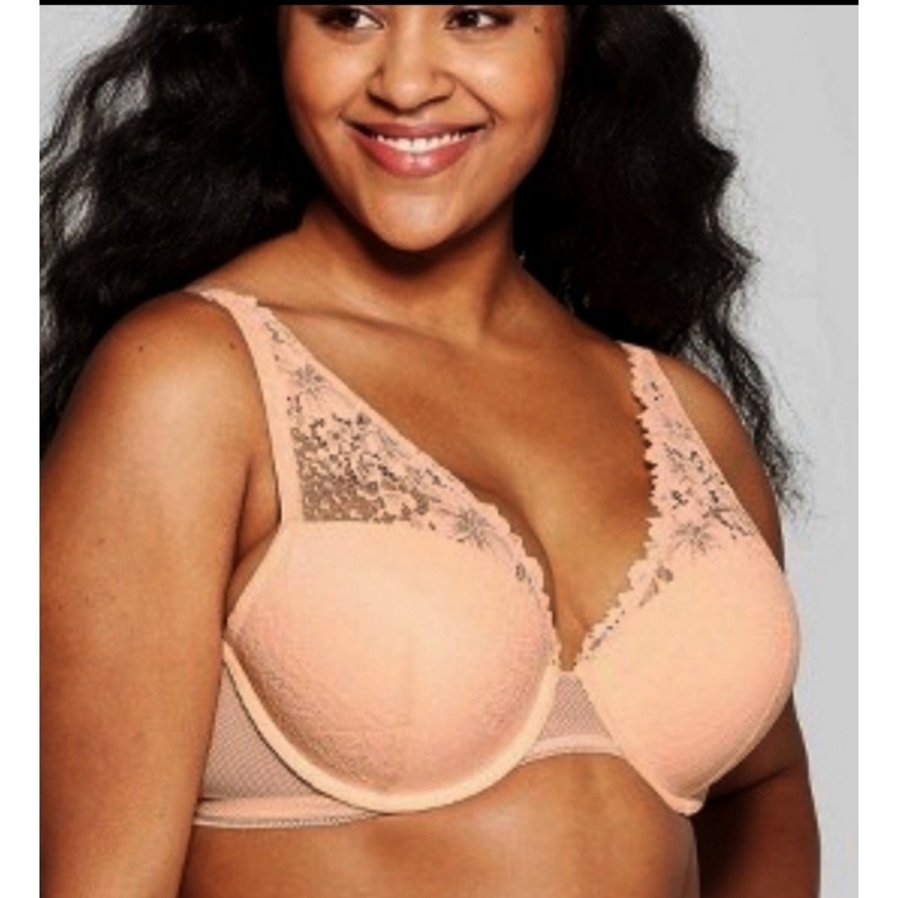 Auden Plunge coverage Push up bra Honeysuckle Size 32 D